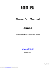 Lab 12 Suara Owner's Manual