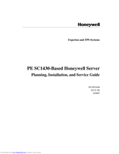 Honeywell PE SC1430 Planning, Installation And Service Manual