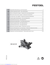 Festool DSC-AG 125 Original Operating Manual