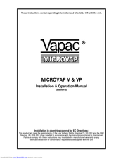 Vapac MICROVAP V30 Installation & Operation Manual