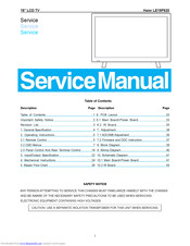 Haier LE19P620 Service Manual