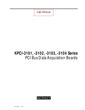 Keithley KPCI-3101 Series User Manual