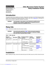 Keithley S46L Series Installation Manual