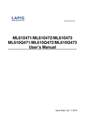 LAPIS Semiconductor ML610473 User Manual