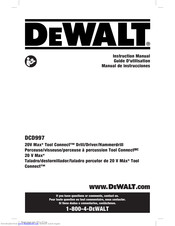 DeWalt DCD997 Instruction Manual