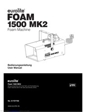 Eurolite Foam 1500 MK2 User Manual