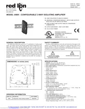red lion IAMA Data Sheet / Manual