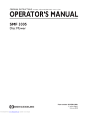 Kongskilde SMF 3005 Operator's Manual