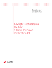 Keysight Technologies 85059V Operating And Service Manual