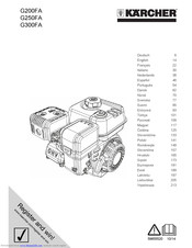 Kärcher G200FA Original Instructions Manual