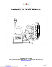 RAMFAN VX700 Owner's Manual