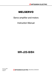 Mitsubishi Electric MELSERVO MRJ2S-B Instruction Manual