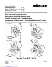 WAGNER Super Finish 21 Operating Manual