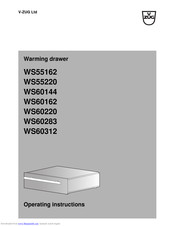 V-ZUG WS60162 Operating Instructions Manual