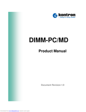Kontron DIMM-PC/MD Product Manual