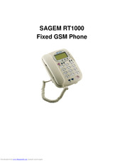 Sagem RT1000 User Manual