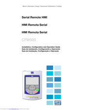 WEG CFW500-HMIR Installation, Configuration And Operations Manual
