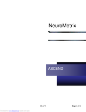 NeuroMetrix ASCEND User Manual