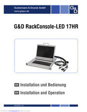 Guntermann & Drunck RackConsole-LED 17HR Installation And Operation Manual