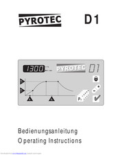 PYROTEC D1 Operating Instructions Manual