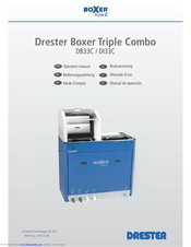 Drester Boxer Triple Combo DB33C Operation Manual