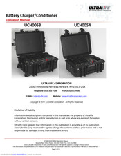 Ultralife UCH0053 Operation Manual
