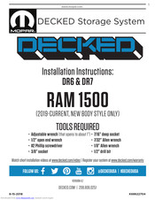 DECKED DR6 Installation Instructions Manual