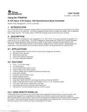 Texas Instruments TPS40100 User Manual