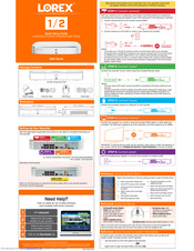 Lorex N841 Series Quick Setup Manual