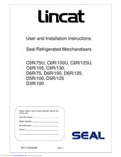 Lincat D6R/125 User And Installation Instructions Manual