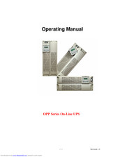 Online UPS Specialist OPP1500 Operating Manual