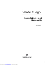 VARDE OVNE Fuego 2 Installation And User Manual