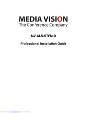 Media Vision MV-ALS-STFM-D Professional Installation Manual