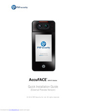 PSP Security AccuFACE EFR-T3A Quick Installation Manual