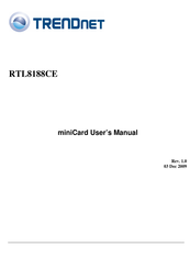 TRENDnet RTL8188CE User Manual