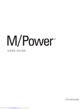 Humanscale M/Power MP-AXY User Manual