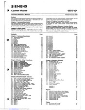 Siemens 6ES5-424 Technical Reference Manual