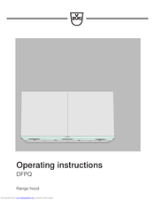 V-ZUG DFPQ6 Operating Instructions Manual