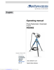 DeltaOHM HD2402 Operating Manual