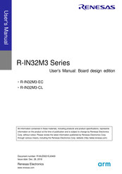 Renesas R-IN32M3-EC User Manual