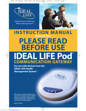 Ideal Life Gluco-Manager ILP 0001 Instruction Manual