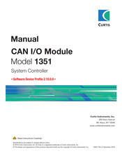 Curtis Instruments 1351 Manual