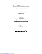 Weidmuller IE-SW-PL06M-2TX-4PoE Hardware Installation Manual