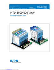 Eaton MTL4523R Instruction Manual