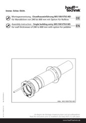 Hauff-Technik MIS 100/VT63-ND Assembly Instruction Manual