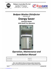 Malmet Energy Saver  ES930 Operation, Maintenance And Installation Manual