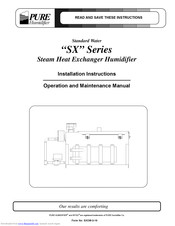 PURE Humidifier SX Series Installation Instructions Manual
