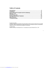 G-Tek BTG-100 User Manual