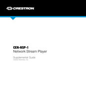 Crestron CEN-NSP-1 Supplemental Manual