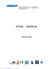 Kobelt 7173-K Manual